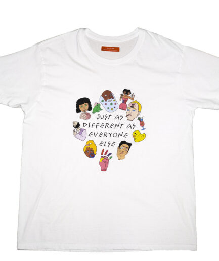 MauKiss Unisex ‘Everyone is Different’ White T-Shirt