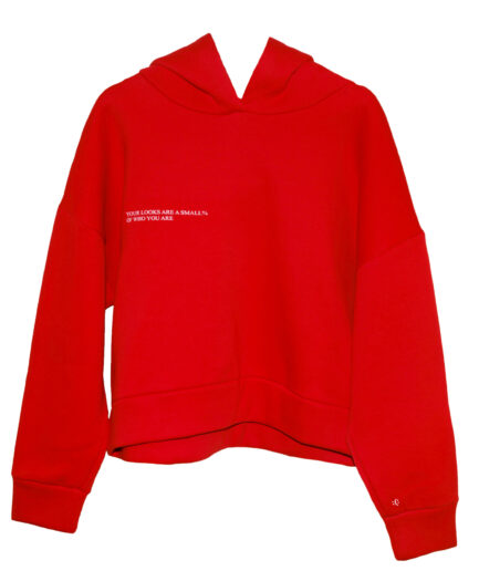 MauKiss Unisex Raudonas Oversized Megztinis